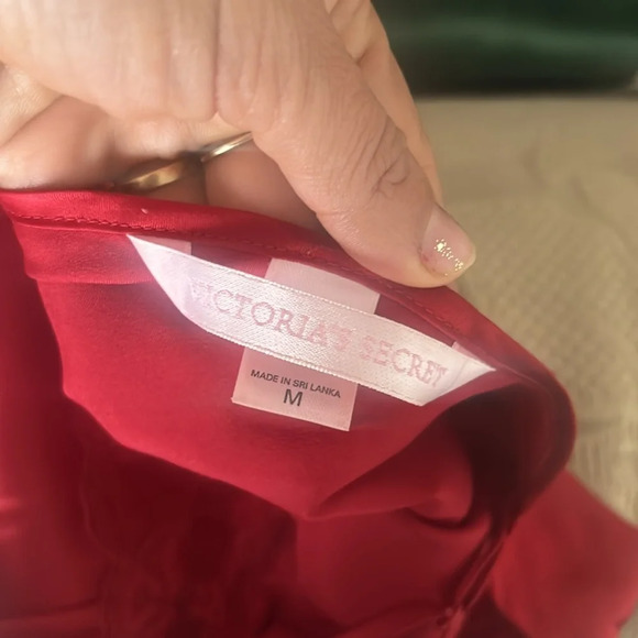 Victoria's Secret Red Lace Slip Dress Lingerie-size Medium - Picture 7 of 7
